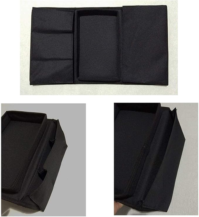 Sofa Armrest Organizer, Couch TV Remote Storage Organizer with Pockets for Recliner Armchair Snacks Glasses Smartphone Magazines Pouch (Brown+Brown)