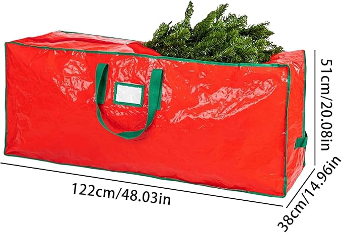 Christmas Tree Storage - Zippered Large Container,Storage Box with Reinforced Handles - for Home Basement Garage Closet College Dorm Attic