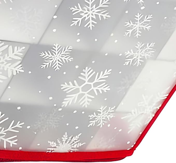 Christmas Ornament Storage Box, with Handle 36 Slots Dustproof Waterproof Large Foldable, Christmas Decoration Container Bin for Cabinet Under Bed Shelf Home Dorm Apartment Bedroom