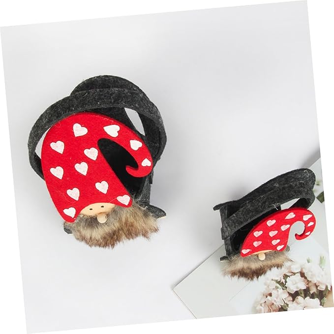 Cabilock 2pcs Christmas Felt Storage Baskets Adorable Candy Snack Containers for and Chic Xmas Decor for