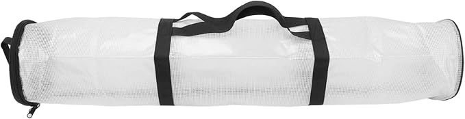 Wrapping Paper Storage Holder, Simplify Wrapping Paper Storage Box, Clear PVC Wrapping Paper Bag for Closets, Under Beds, Transparent White