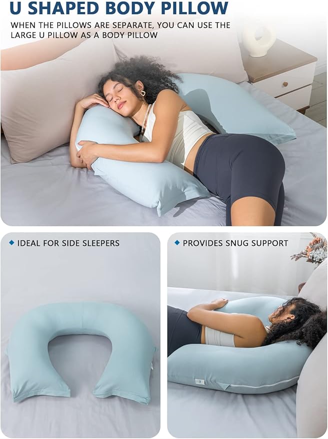 INSEN Reading Pillow, Back Pillow for Sitting in Bed for Reading, Nurse & Relax, Reading Pillow for Adults, Moms & Kids, Sit Up Pillow for Bed, Green