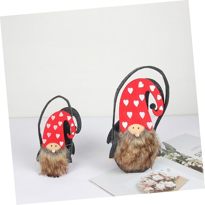 Cabilock 2pcs Christmas Felt Storage Baskets Adorable Candy Snack Containers for and Chic Xmas Decor for