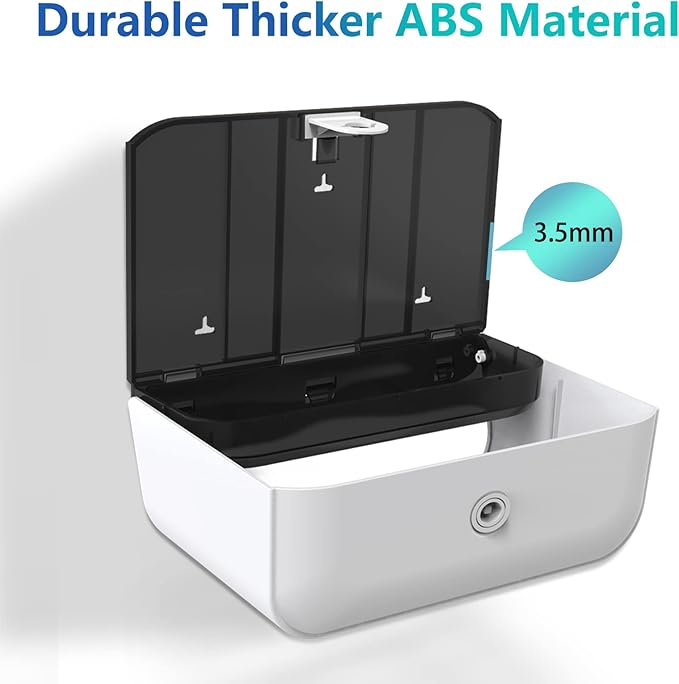 Paper Towel Dispenser Wall Mount: Adhesive Paper Towel Holder for Multifold/Trifold/Z Fold Paper Towel, Compact Hand Paper Towels Dispensers for Bathroom