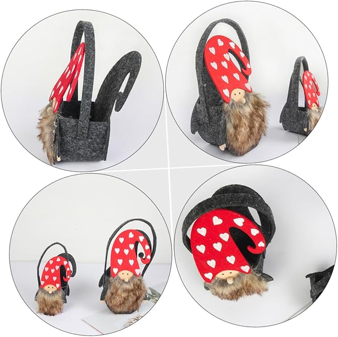 2pcs Christmas Themed Storage Baskets for Candy Snacks Adorable Santa Snowman Design for Holiday Decor and Festive Gatherings