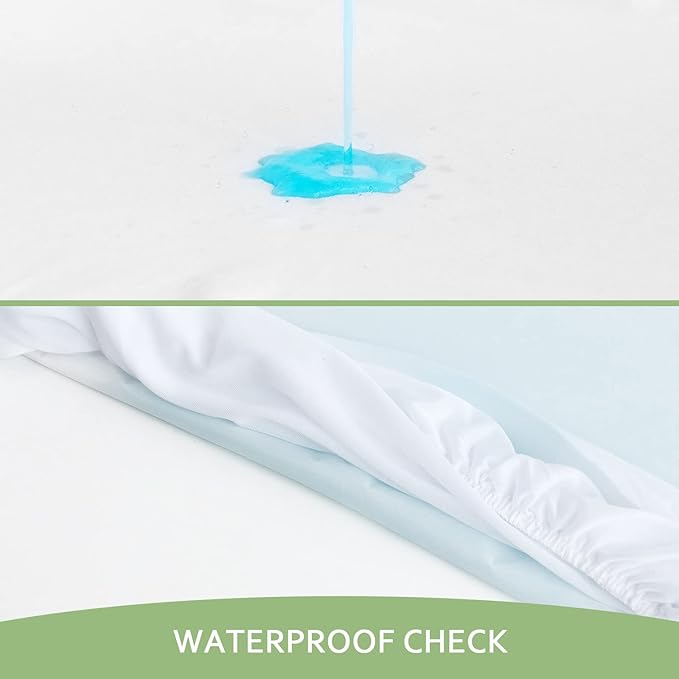 King Mattress Protector, Skin Friendly and Breathable King Size Mattress Cover, Viscose Cooling Jersey Mattress Pad with 18" Deep Pocket