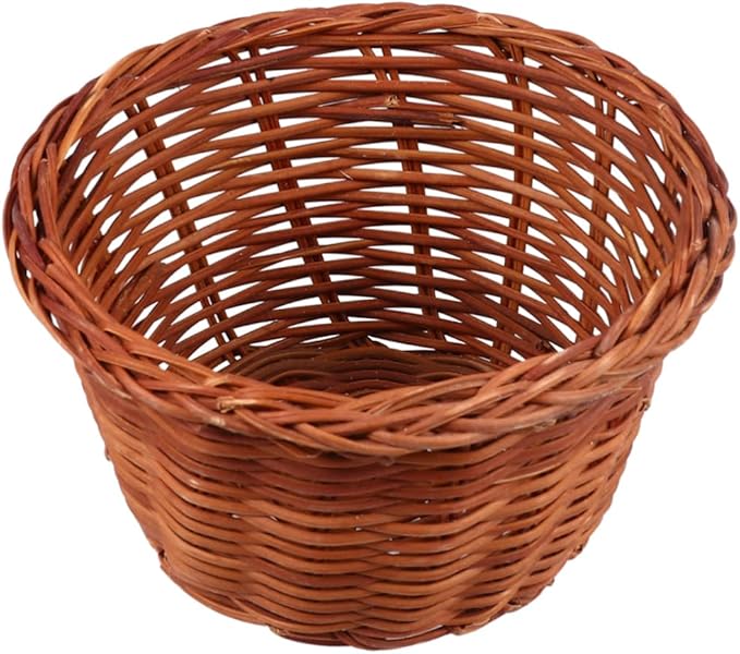 Round Mini Basket Weaving Easter Storage Holder Handcrafted Decorative Basket for Home Decor Kindergarten and Candy Storage Diameter Height