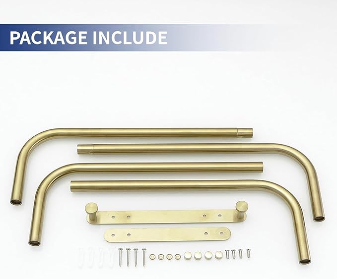 BWE Brushed Gold Towel Racks for Bathroom, Wall Mounted Towel Rack for Rolled Towels, Bathroom Towel Storage, Stainless Steel Vertical Towel Holder, Bathroom Organizer