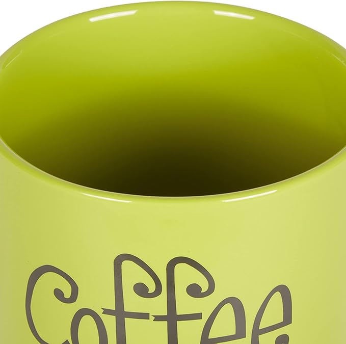 DII Kitchen Accessories Retro Collection Ceramics, Canister Set, Avocado, 3 Piece