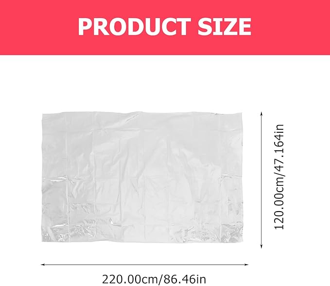 Milisten Oversized Pe Storage Bag 2pcs 120x220cm Large Dustproof Blanket Organizer for Holiday Décor Tree Cover and Closet Storage