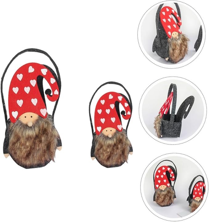 2pcs Christmas Themed Storage Baskets for Candy Snacks Adorable Santa Snowman Design for Holiday Decor and Festive Gatherings