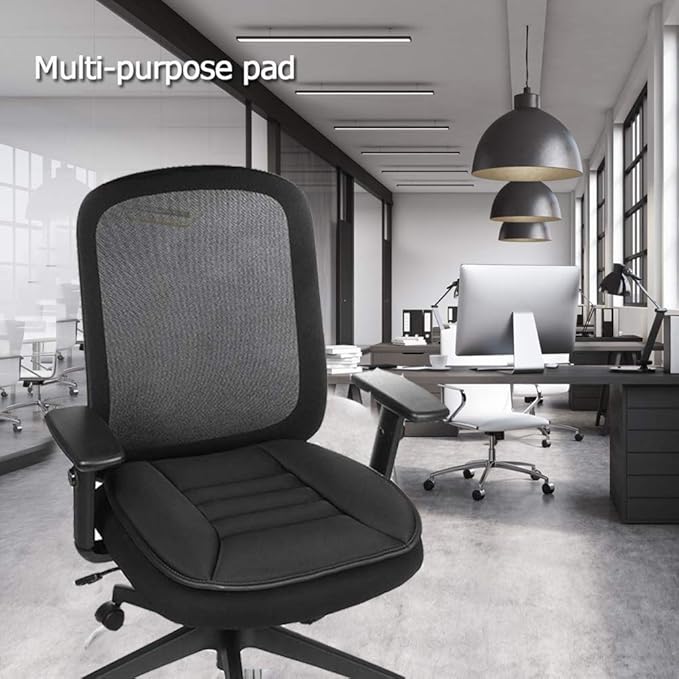 Big Ant Car Seat Cushion Pad Memory Foam Seat Cushion,Pain Relief Cushion Comfort Seat Protector for Car Office Home Use,Black 1PC