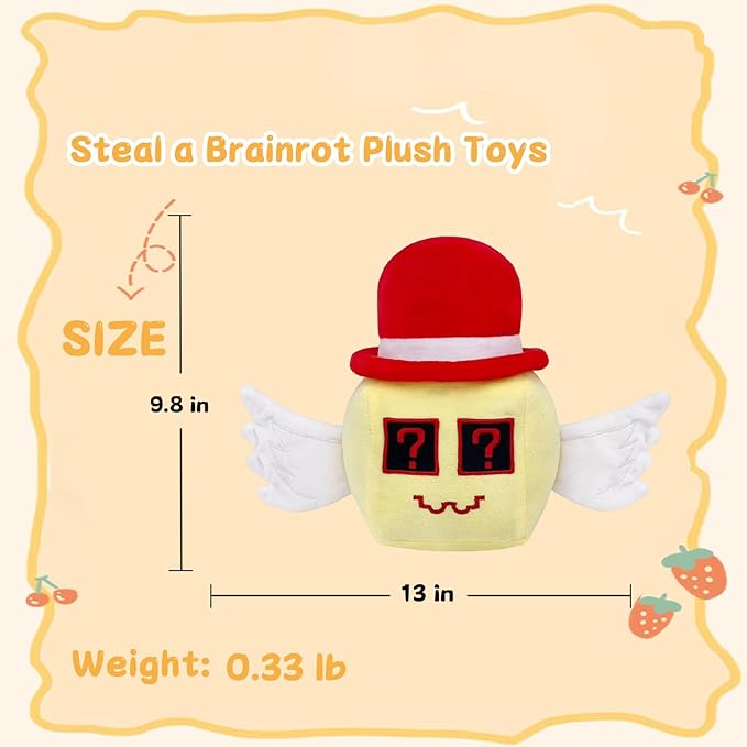 Steal a Brainrot Admin Lucky Block Decorative Collectible – 9 Inch Inspired Display Piece, Stylish Home Accent & Enthusiast Collectible