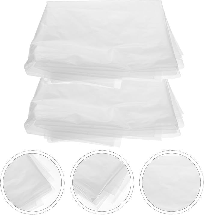 Tofficu 2pcs Oversized Anti-tear Pe Quilt Storage Bags 120x220cm Large Bedding Holder Dustproof Organizer for Holiday Tree and Closet Storage