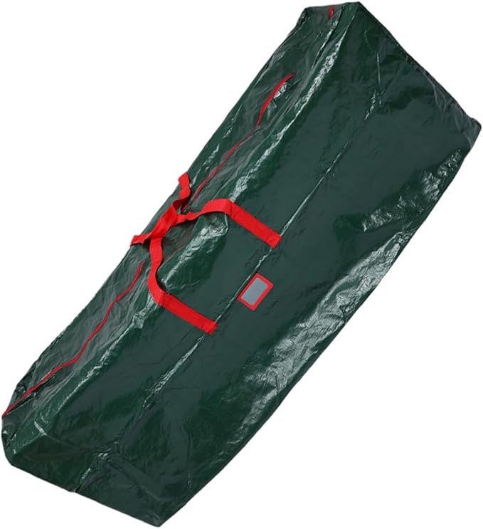 PRETYZOOM Christmas Tree Storage Bag Large Capacity Zippered Container for Holiday Tree Pet Material Easy to Carry Handles