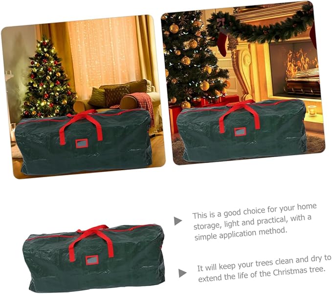 Christmas Tree Storage Bag Large Capacity Holiday Decoration Organizer and Water-resistant Xmas Tree Storage Pouch for Easy Moving