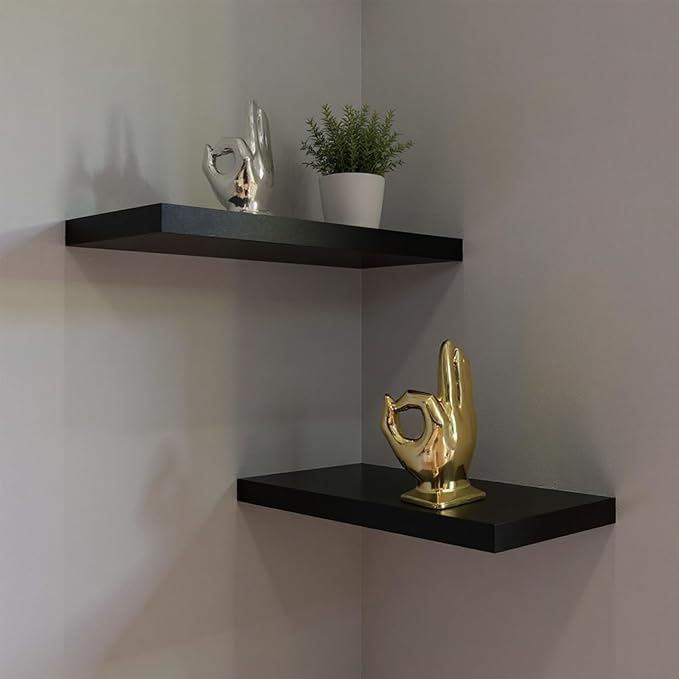 Zerzsy 2 Pack Gold Decor Finger Gesture Statues, “OK” Hands Sculpture Decor for Home Living Room Office,Sculptures Decorative Objects for Bookshelf Shelves Desk Table-Gold & Silver
