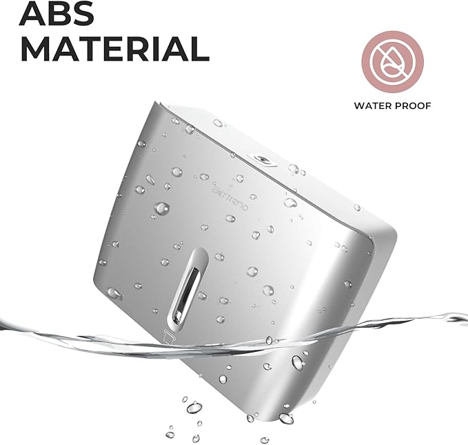 Commercial Paper Towel Dispenser Wall Mount Paper Hand Towel Dispenser Large Capacity 200 Multifold/Trifold/C Fold Paper Towel Dispenser Bathroom Adhesive Tissue Dispenser （Silver）