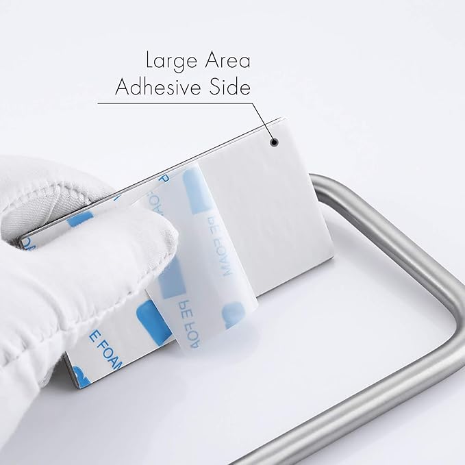KES Self Adhesive Toilet Paper Holder Stainless Steel Tissue Paper Roll Holder Hand Towel Holder for Bathroom RUSTPROOF Brushed Finish, A7070-2