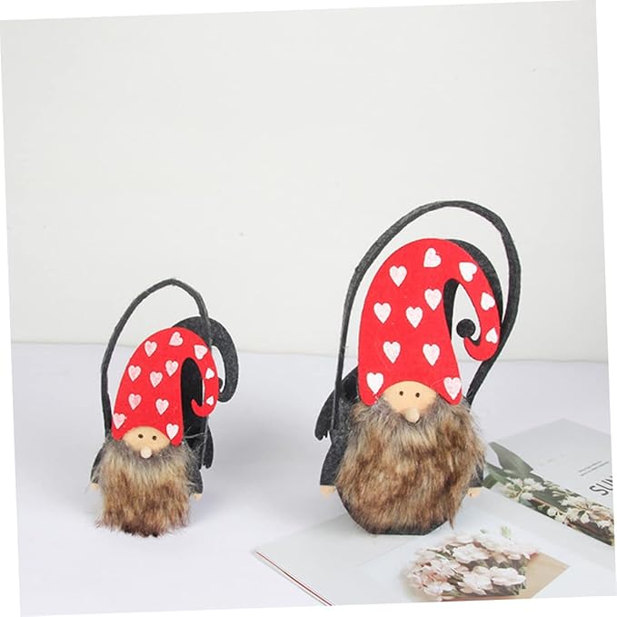 2pcs Christmas Candy Storage Baskets Festive Decorative Props for Treats Holiday Parties and Home Decor
