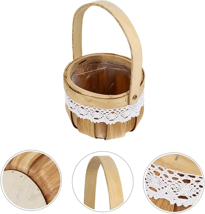 Healifty 1Pc Hand Woven Halloween Candy Basket Creative Storage Container for Trick Treat Basket for Parties Fun Accessory for Halloween Celebrations
