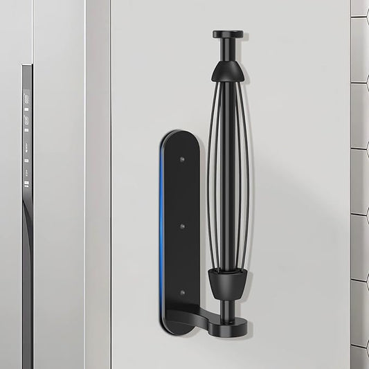 Magnetic Paper Towel Holder, One-Handed Tear, Adhesive, Black, Paper Towel Holder Wall Mount with Ratchet Mechanism for Refrigerator, Camper, Garage, Rv, Kitchen, Bathroom, Farmhouse