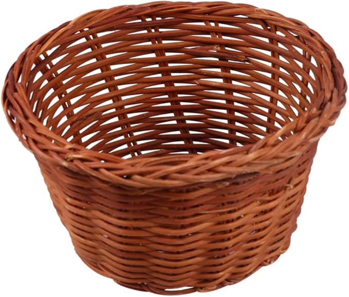 PRETYZOOM 2pcs Easter Mini Basket for Storage Decorative Weaving Basket for Candy Cookies and Eggs Height for Home Decor and Gifting