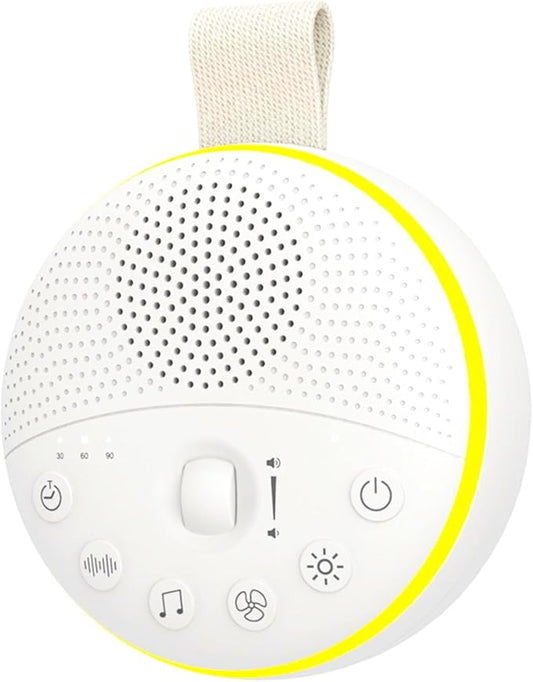 White Noise Machine: Portable Sound Machine with Soft Night Light for Baby & Adults | Sound Machine for Sleep with 3-Timer, 21 Soothing Sounds Nursery Clear and High Sound Quality & Travel Safety Lock