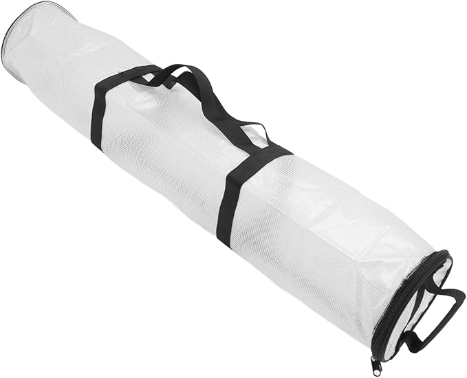 VINGVO Wrapping Paper Storage, Wrapping Storage PVC Clear Wrapping Paper Storage Bag Wrapping Paper Holder Wrap for Closets, Under Beds, Or Other (Transparent White)