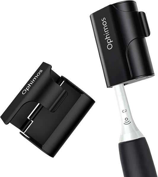 Aluminum Alloy Toothbrush Head Cover/Cap/Protector Case,Travel Toothbrush Covers Long-lasting Toothbrush Head Caps for Most Electric/Manual Brushes (Black+Black, 2 Count)