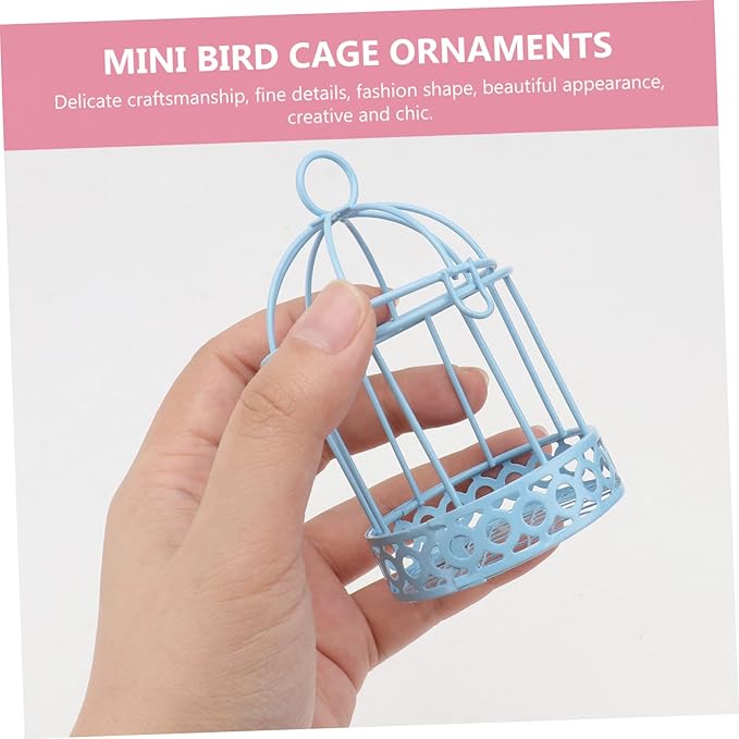 3pcs Cage Desktop Storage Decoration Cute and Creative Tabletop Decor for Home Office and Bookshelf Stylish and Functional Ornamental Candy Box