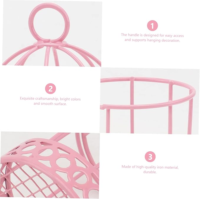3pcs Cage Desktop Storage Decoration Cute and Creative Tabletop Decor for Home Office and Bookshelf Stylish and Functional Ornamental Candy Box