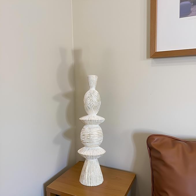 15" Modern Abstract Tower Decorative Sculpture, Chess Sculptures,Home Decor,Coffee Table Statues,Shelf Top Decor Aesthetics,Dining Living Room Desk Decor