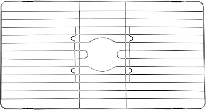 Better Houseware Stainless Steel Sink Protector Sink Mat Stainless Steel Sink Rack for Bottom of Sink Protectors for Kitchen Sinks 18 x 12 x 1