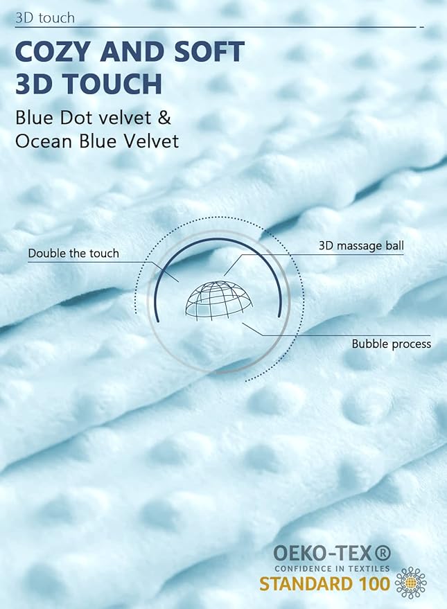 INSEN Reading Pillow, Back Pillow for Sitting in Bed for Reading, Nurse & Relax, Reading Pillow for Adults, Moms & Kids, Sit Up Pillow for Bed, Double-Sided Blue