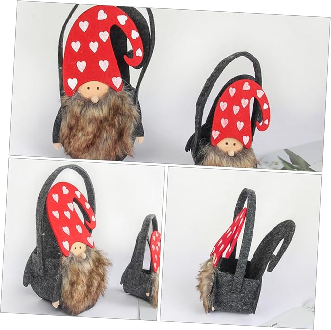 2pcs Christmas Themed Storage Baskets for Candy Snacks Adorable Santa Snowman Design for Holiday Decor and Festive Gatherings