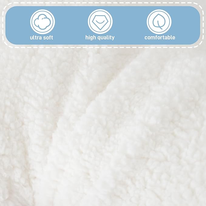Reading Pillow for Kids/Teens/Adults, Bed Rest Wedge Backrest Pillows for Sitting in Bed with Arms Back Support for Watching TV/Gaming/Relaxing, Dorm Essentials, Ivory