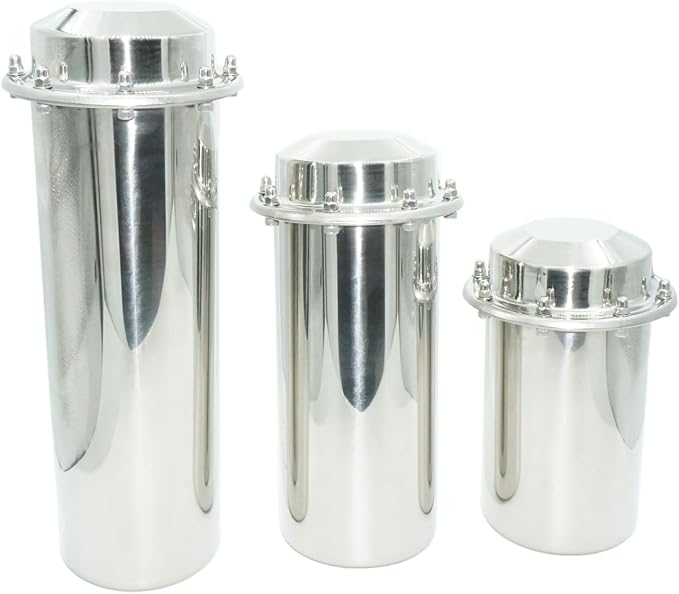 Stainless Steel Time Capsule Anti-Corrosion Waterproof Storage Container for Keepsakes Letters Cards Photos and All Important Memories Storage and Commemorate (8.1 INCH)