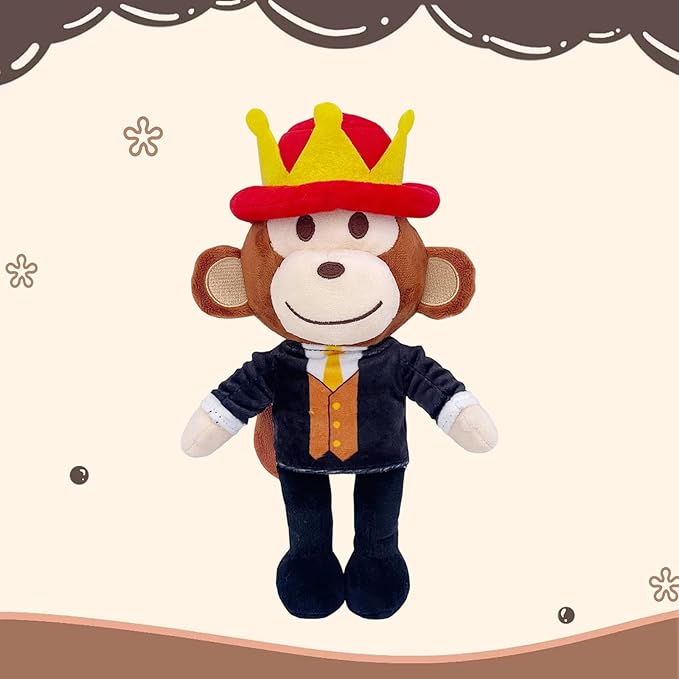 Steal a Brainrot 9-Inch Jandel The Monkey Plush – Soft Huggable Decor Piece for Rooms & Collectors
