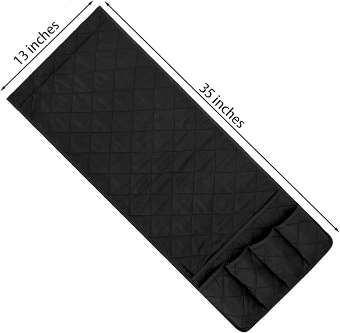 MDSTOP 5 Pockets Remote Control Holder, Magazine Rack, Space Saver Organizer, Draped Over Sofa, Couch, Recliner Armrest