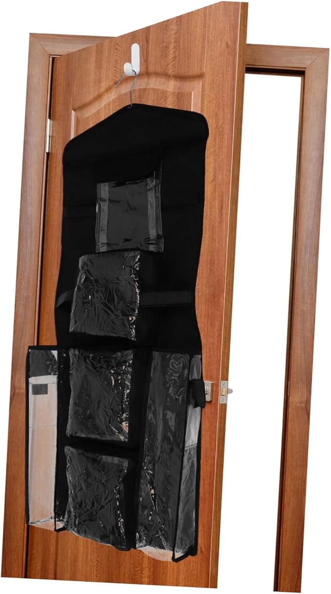 GLEAVI Door Hanging Organizer for Wrapping Paper Storage Bag Pockets for Bedroom Closet Holiday Decor Space-Saving Sundries Holder