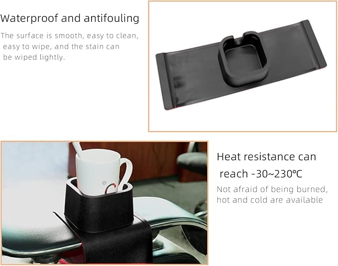 vodvob Couch Cup Holder, Anti-Spill Sofa Cup Holder Silicone Couch Coaster, Suitable for Sofa Recliner Armchairs, Gifts for Mom, Dad, Husband, Grandma, Grandpa, Black