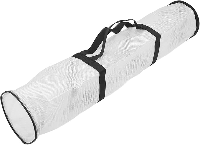 Clear Wrapping Paper Storage Bag, Gift Wrap Organizer with, Transparent Bag for Rolls, Space Saving Design with Handle for Closet or Under Bed Storage (Transparent White)