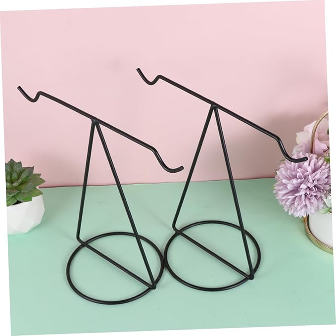 LIFKOME 2pcs Iron Rack Display Stand for Home Office Ornament Holder Multi-Functional Storage Organizer for Decorative Items and Small Toys