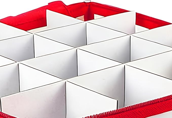 Christmas Ball Storage,with Handle 36 Slots Dustproof Waterproof Large Foldable,Organizer Ball Storage Container | for Cabinet Under Bed Shelf Home Dorm Apartment Bedroom
