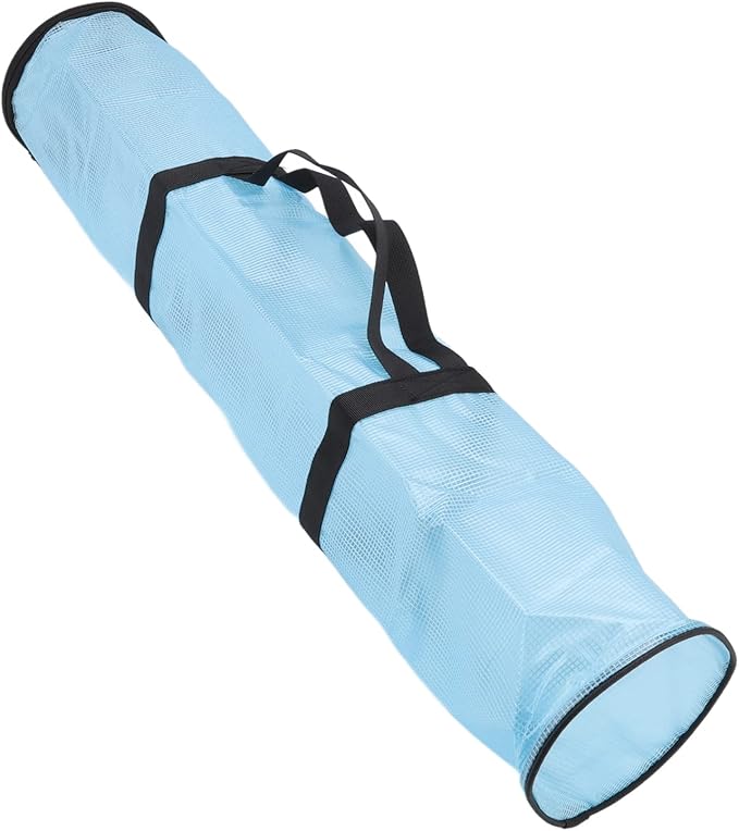 Clear Wrapping Paper Storage Bag, Gift Wrap Organizer with, Transparent Bag for Rolls, Space Saving Design with Handle for Closet or Under Bed Storage (Transparent Blue)