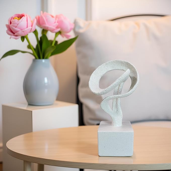 11.5" Modern Musical Note Decorative Sculpture, Abstract Musical Note Trophy Sculptures,Home Decor,Coffee Table Statues,Shelf Top Decor Aesthetics,Dining Living Room Desk Decor