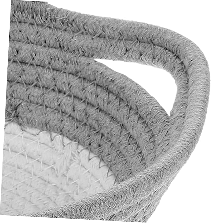 Holibanna Thick Cotton Rope Woven Storage Basket Wall-mounted Decorative Basket Home Accessory Rattan Sundries Holder