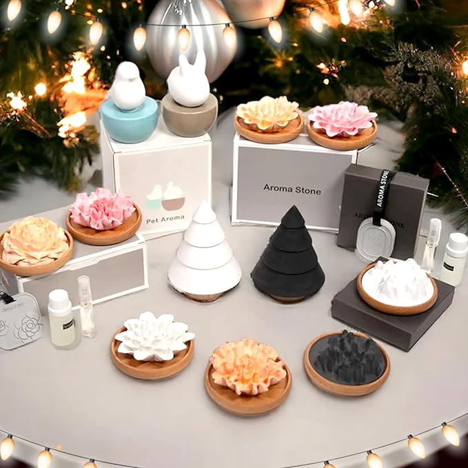 HOME ARCHIVE Aroma Diffuser with Aromatherapy Fragrant Oil Diffusers for Home Room Decor Fig Fragrance (Carnation Flower (Pink))