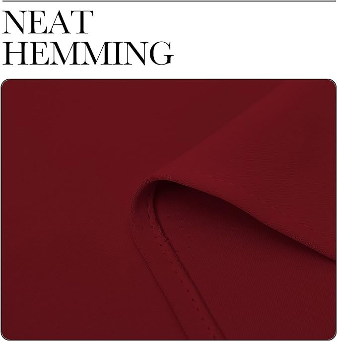 NICETOWN Burgundy Red Blackout Curtains 78 inches Length for Bedroom, 2 Panels, 42" Wide, Thermal Insulated Decoration Drapes for Office Window